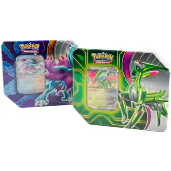 Pokemon Paradox Clash (Walking Wake ex / Iron Leaves ex) Tin