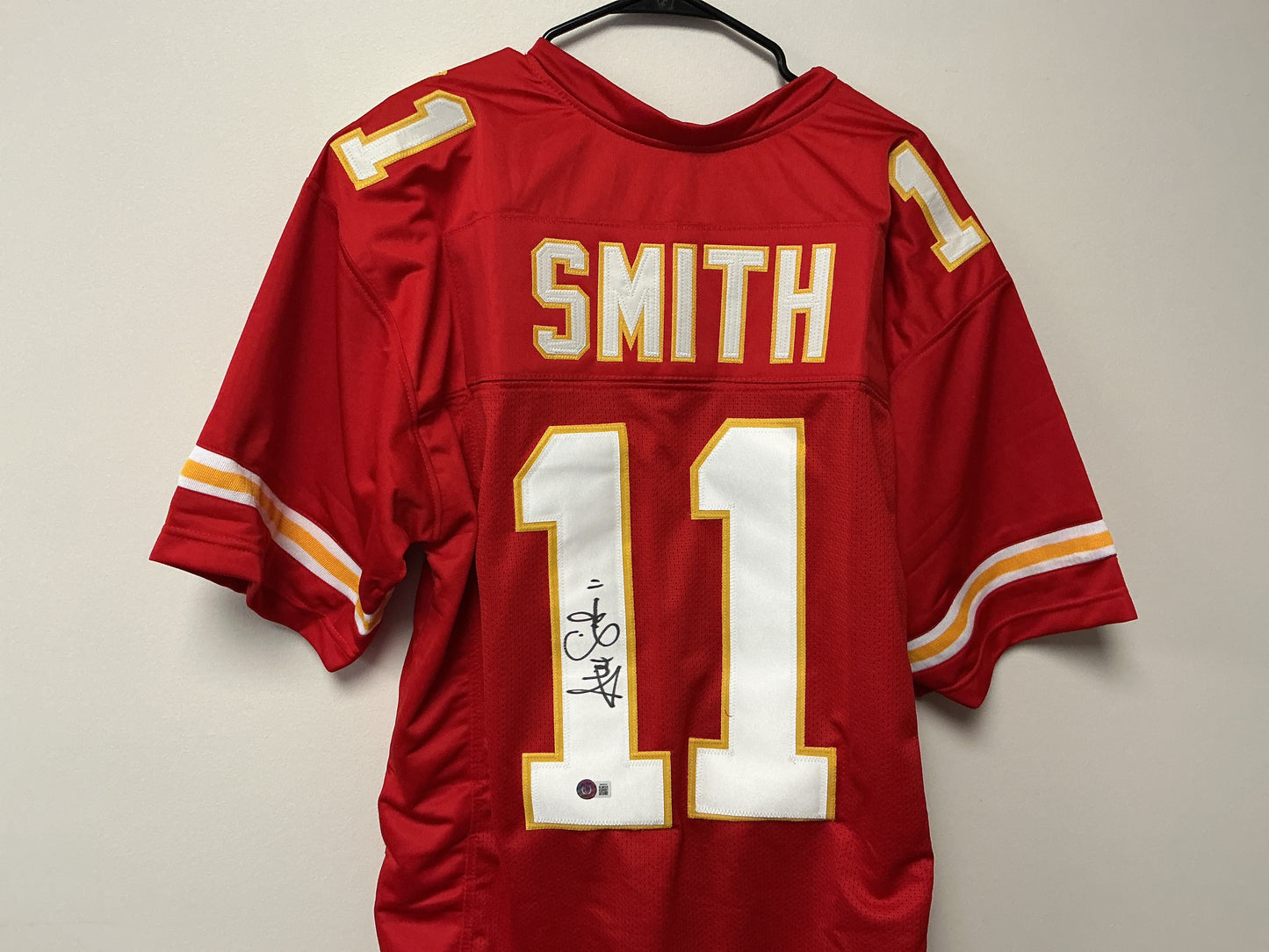 Alex Smith Autographed Custom Jersey (Beckett COA)