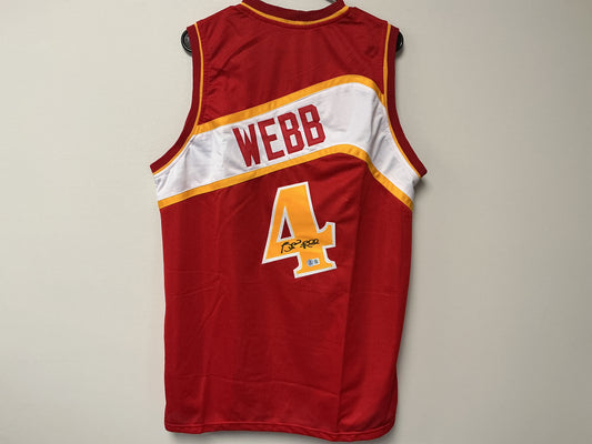 Spudd Webb Autographed Custom Jersey