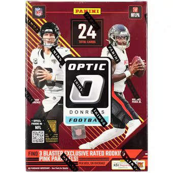 2024 Panini Donruss Optic Football 6-Pack Blaster Box (Pink Parallels!) 2024 Panini Donruss Optic Football 6-Pack Blaster Box (Pink Parallels!)