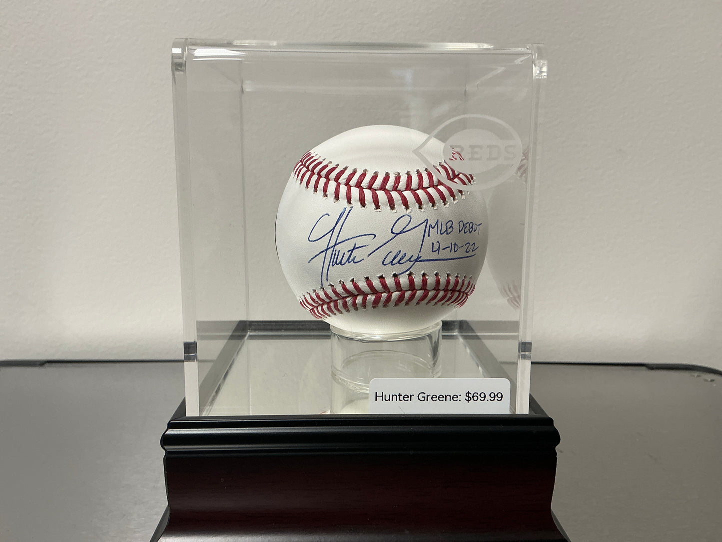 Hunter Greene Autographed Baseball (Fanatics COA)