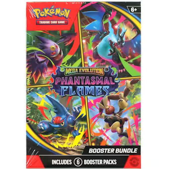Pokemon Mega Evolution: Phantasmal Flames 6-Pack Booster Bundle