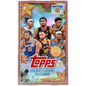 2025-26 Topps Holiday Basketball Countdown Calendar Box