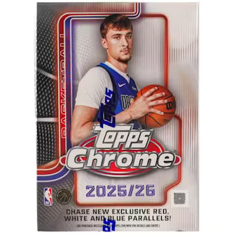 2025-26 Topps Chrome Basketball 7-Pack Blaster Box