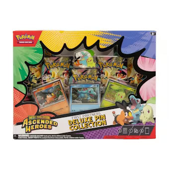 Pokemon Mega Evolution: Ascended Heroes First Partners Deluxe Pin Collection Box