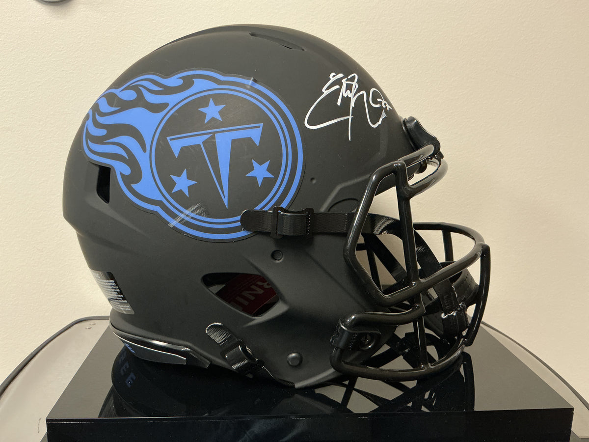 Eddie George Autographed Authentic Titans Helmet (Fanatics COA)