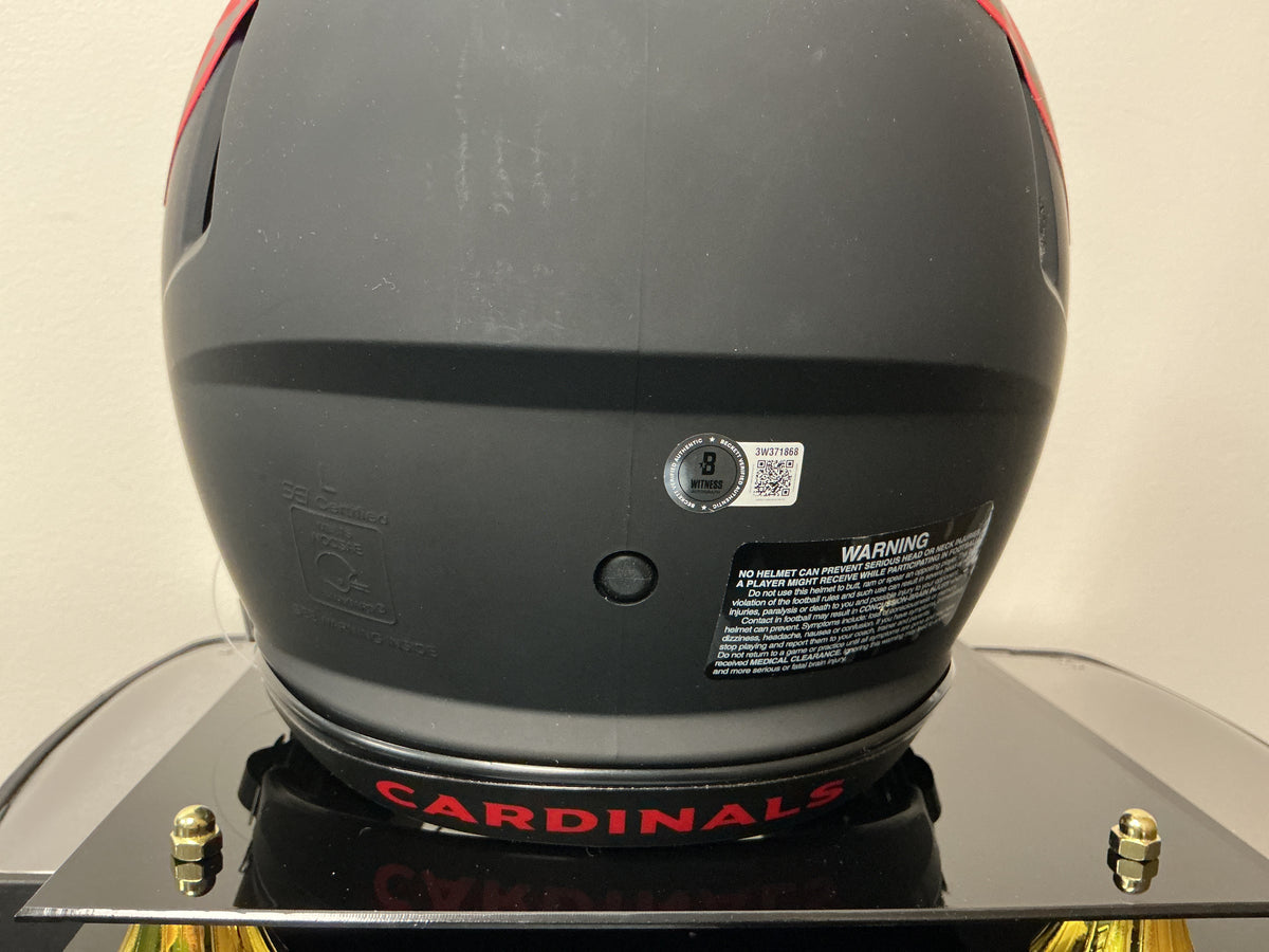Anquan Boldin Autographed Authentic Cardinals Helmet (BAS COA)