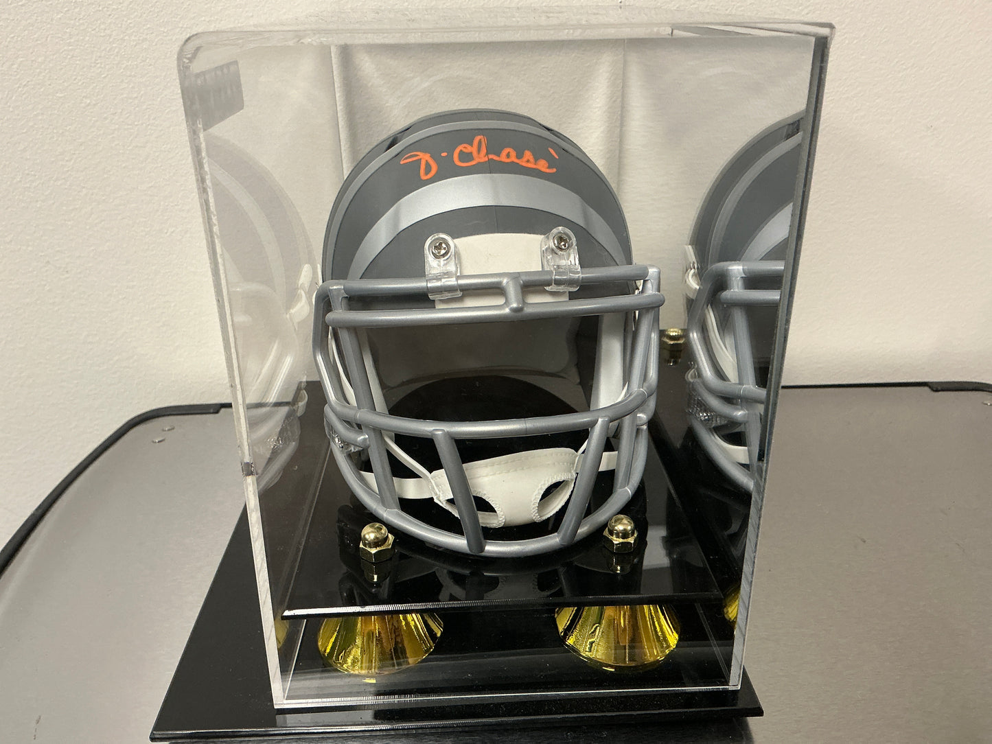 Ja’Marr Chase Autographed Mini Helmet (Beckett COA)