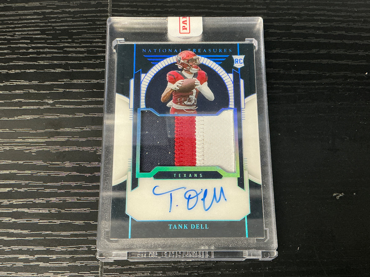 2023 Panini National Treasures #193 RC Patch Auto Tank Dell #/20