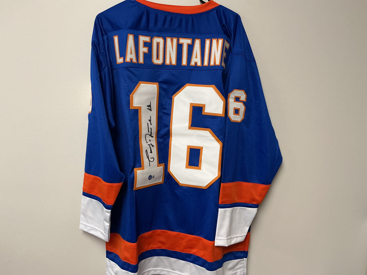 Pat LaFontanie Autographed Custom Jersey (Beckett COA)