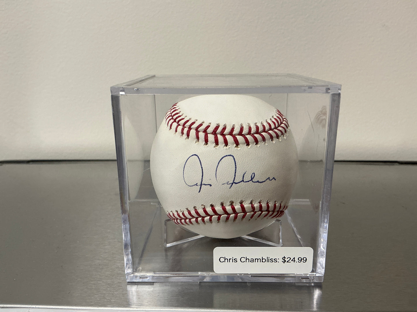Chris Chambliss Autographed Baseball (Tristar COA)