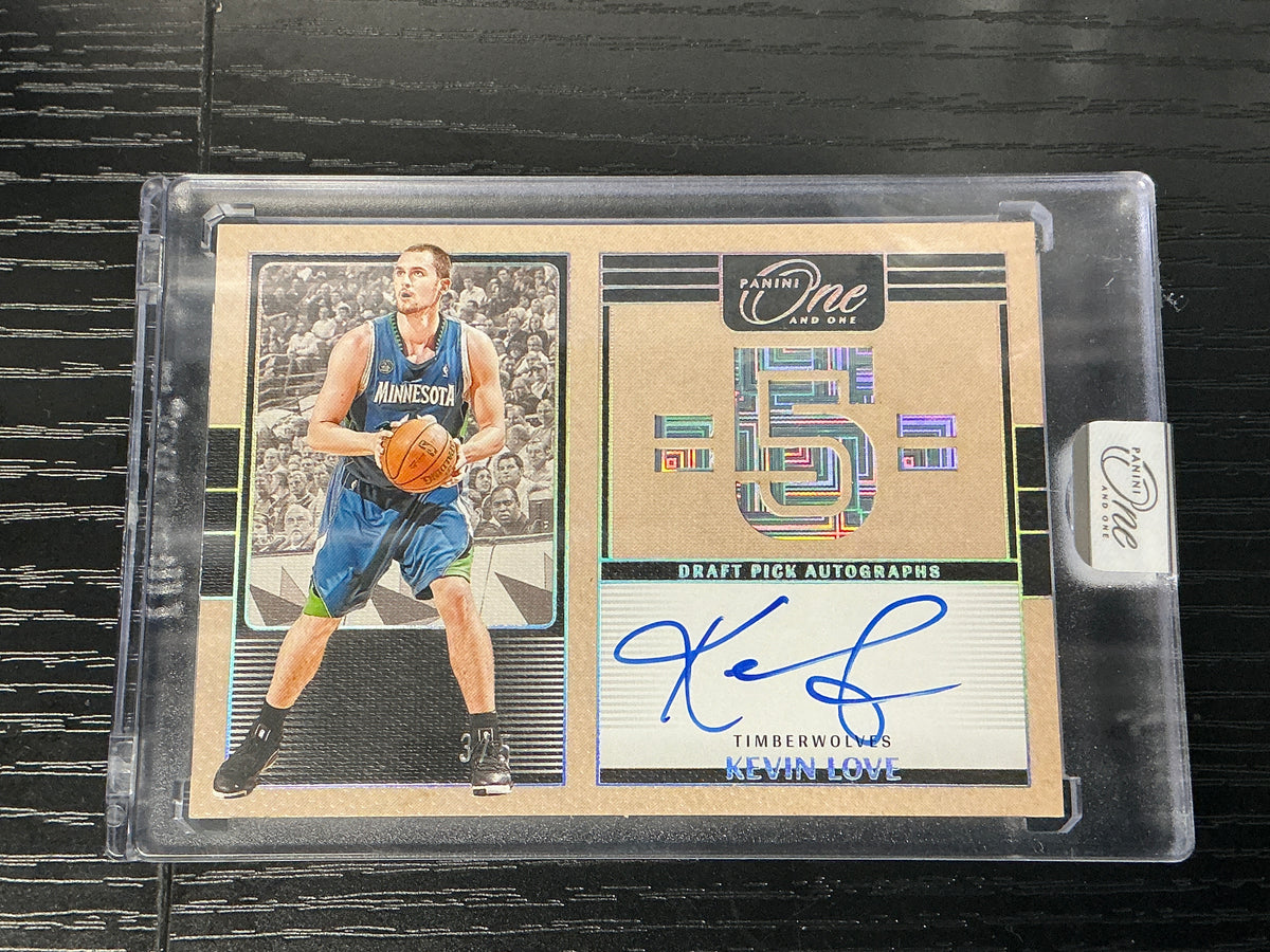 2024-25 Panini One and One #ODP-LOV Kevin Love #/5 Autograph