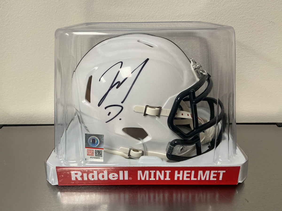 Jahan Dotson Autographed Penn State Mini Helmet (Beckett COA)