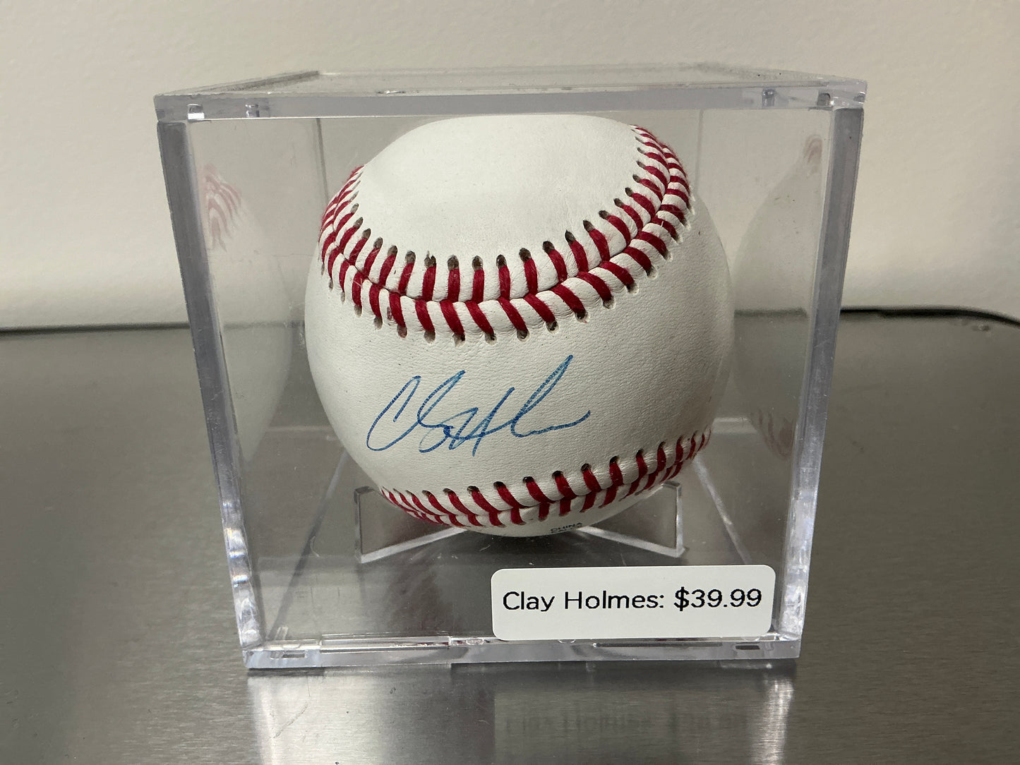 Clay Holmes Autographed Baseball (JSA COA)