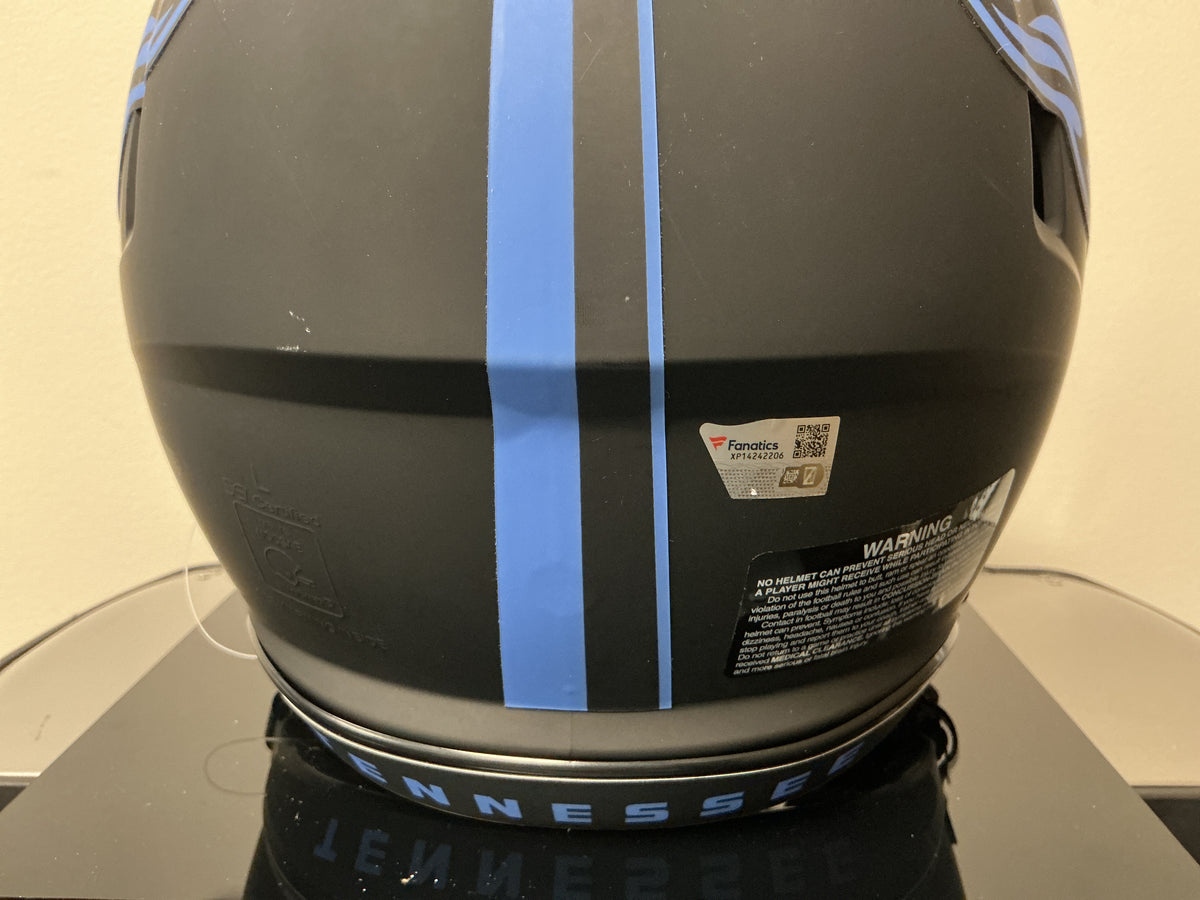 Eddie George Autographed Authentic Titans Helmet (Fanatics COA)