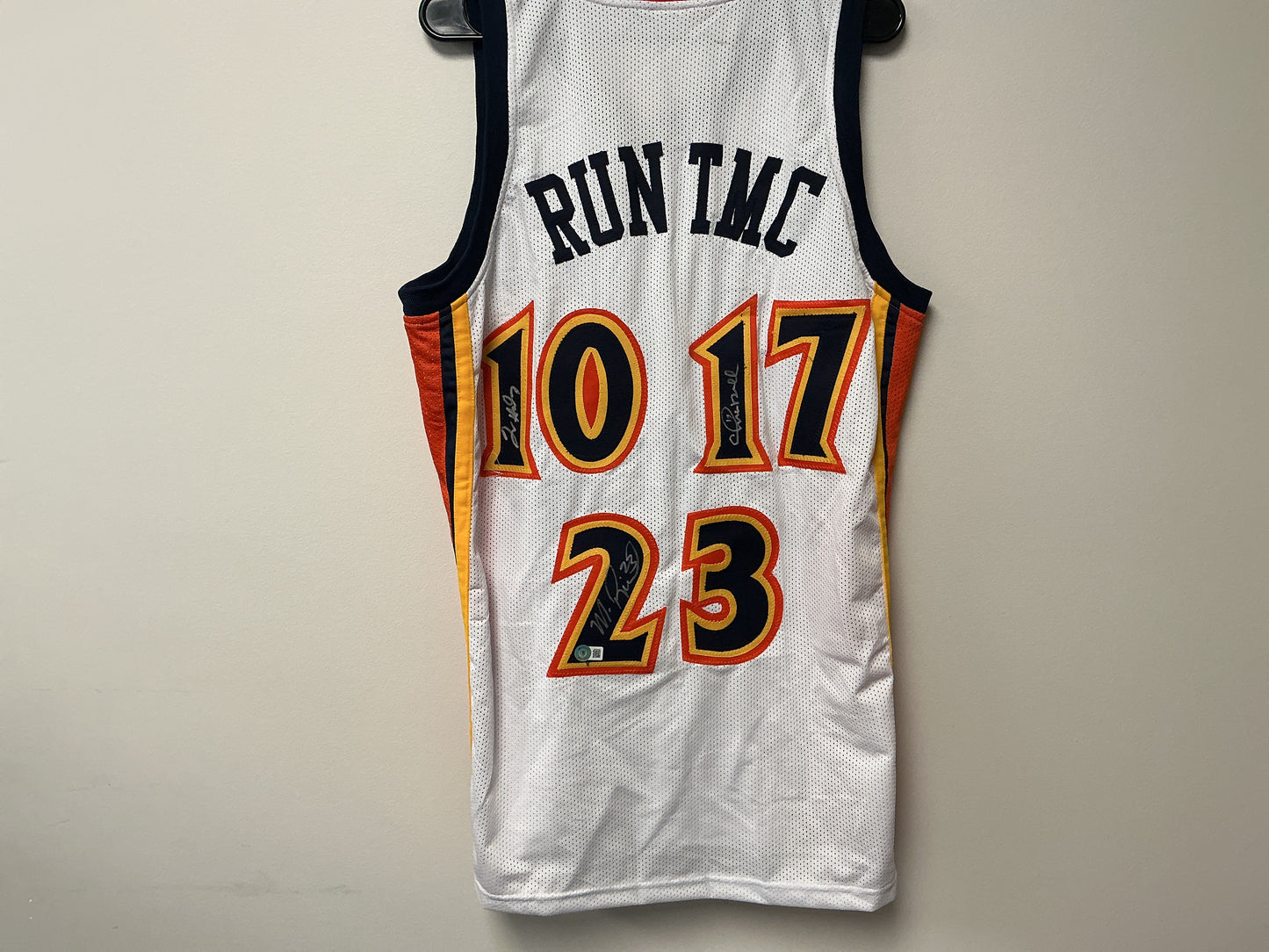 Run TMC Autographed Custom Jersey (Hardaway, Mullin, Richmond)