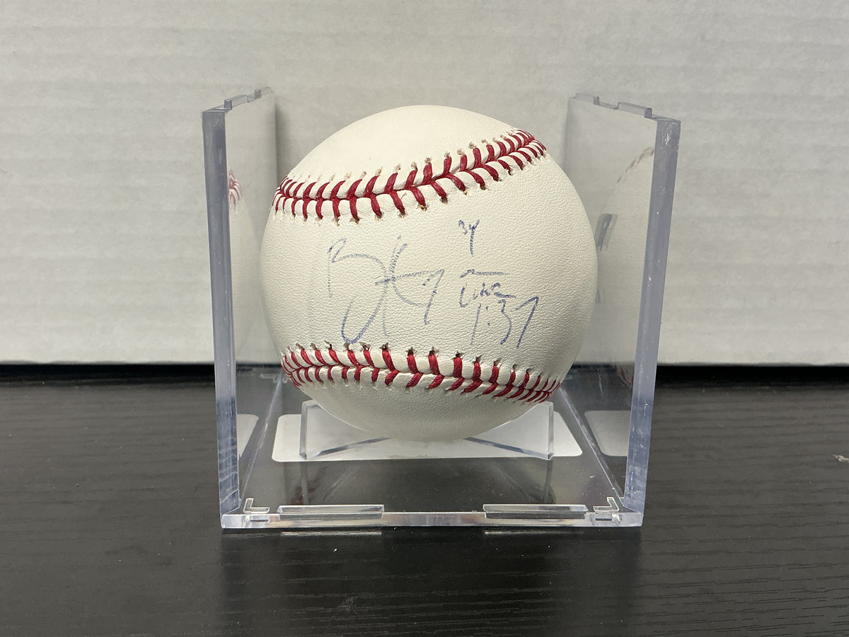 Bryce Harper Autographed Baseball w/ Luke 1:37 Inscription (PSA/DNA/BAS COA)