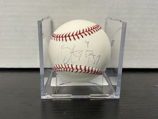 Bryce Harper Autographed Baseball w/ Luke 1:37 Inscription (PSA/DNA/BAS COA)