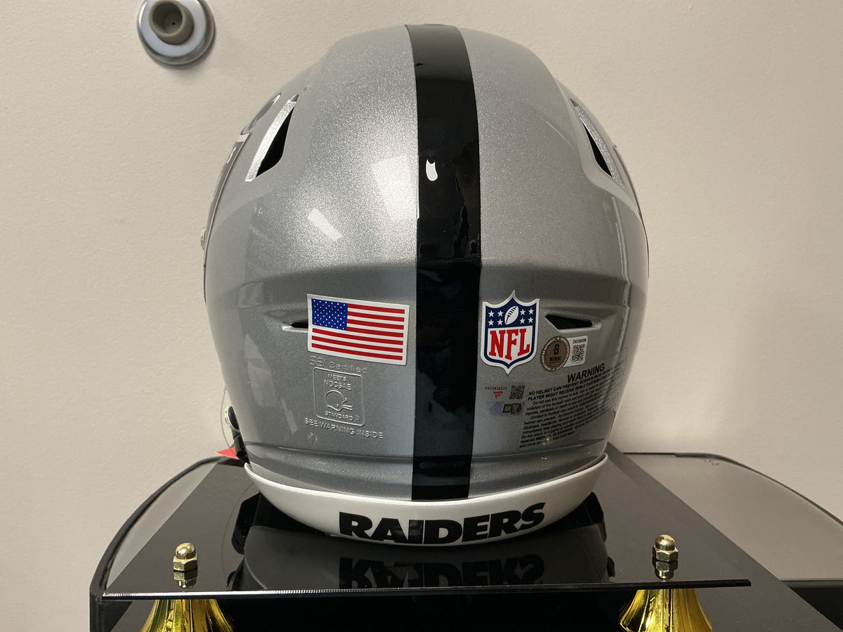 Brock Bowers Autographed Authentic Raiders Speedflex Helmet (BAS COA)