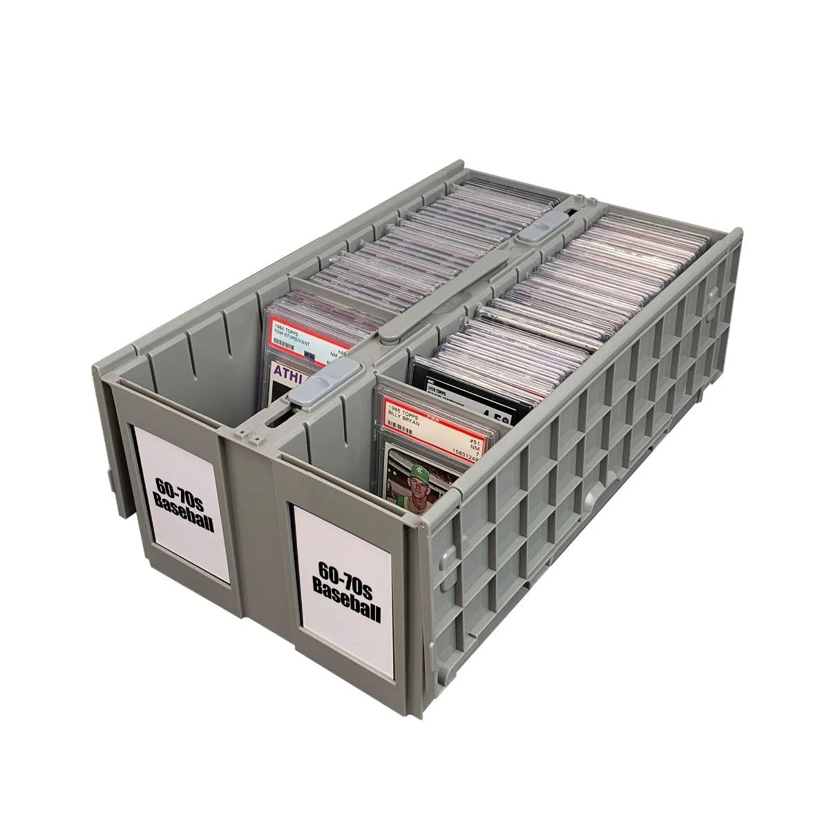 Graded Card Bin - 2 Row - Gray - BCW