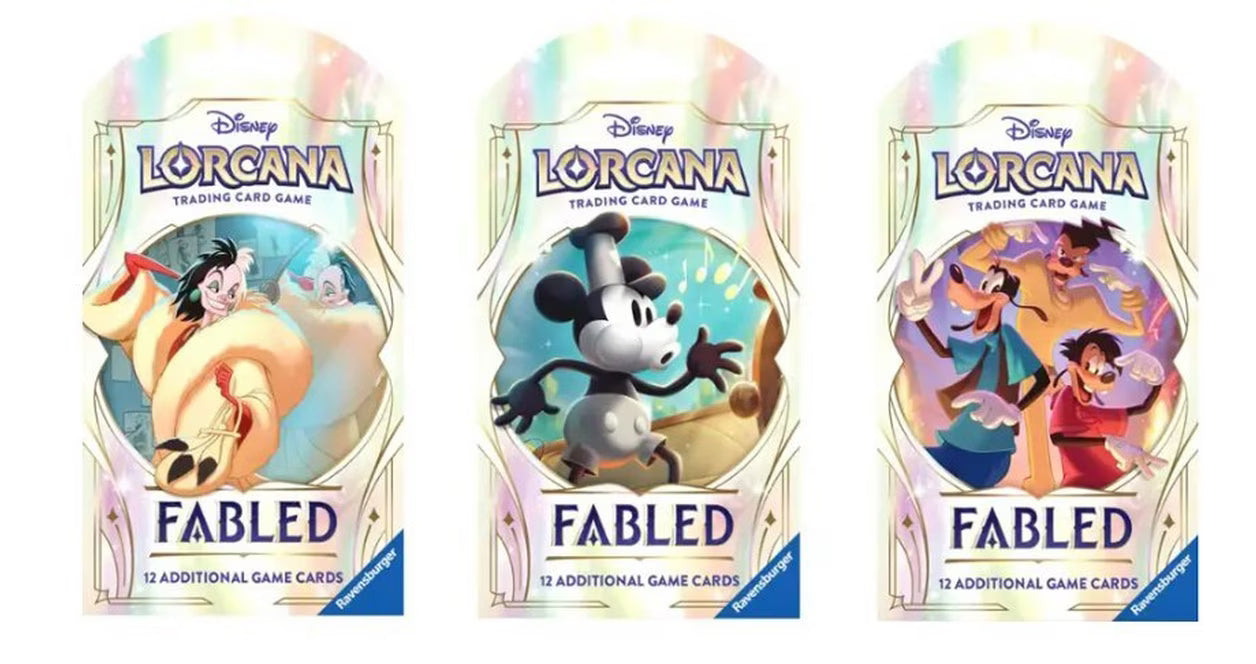 Disney Lorcana: Fabled Chapter 9 Booster Pack (Styles May Vary)