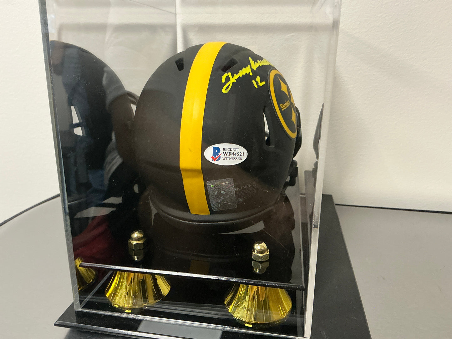 Terry Bradshaw Autographed Mini Helmet (Beckett COA)