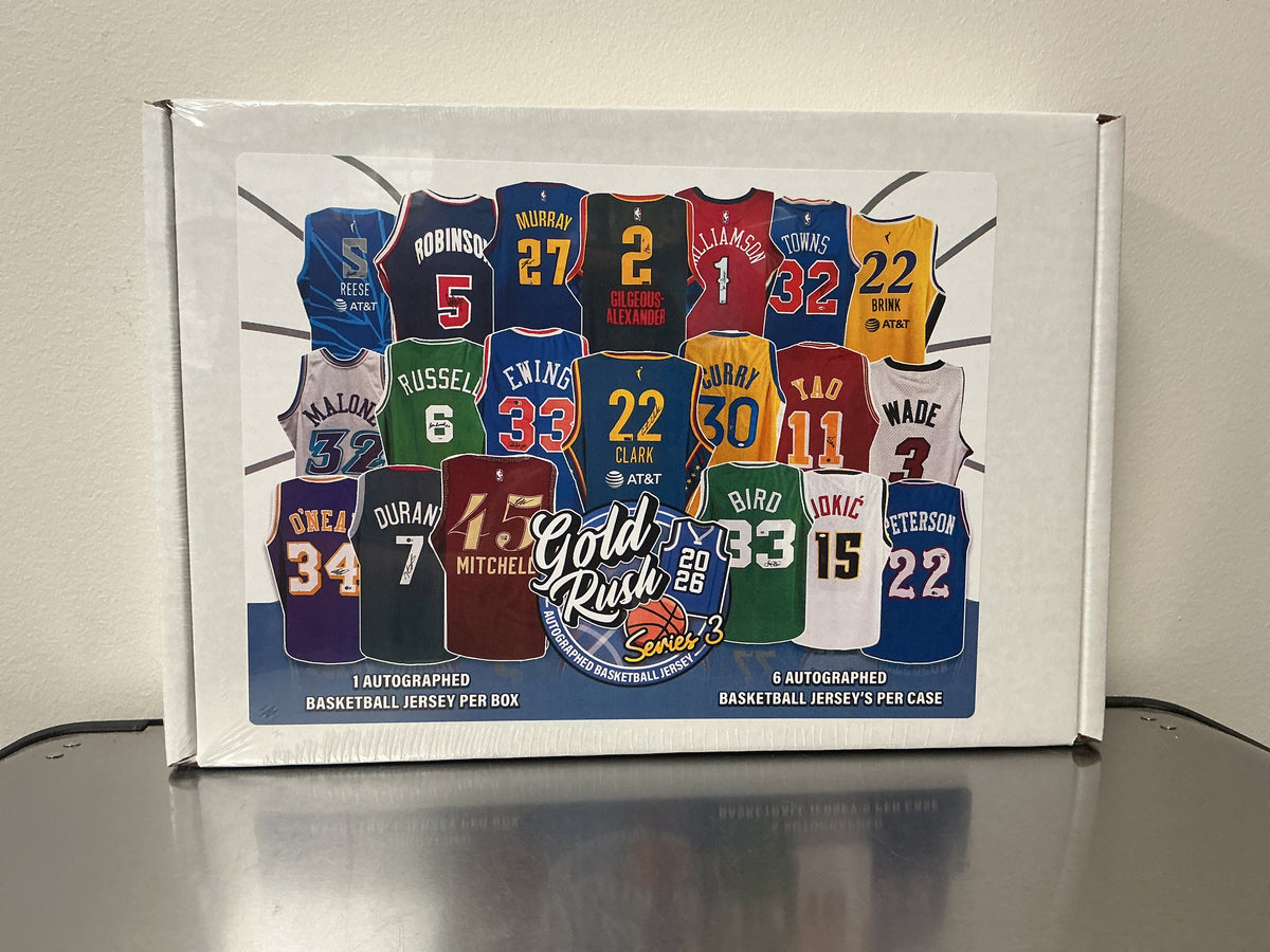 2026 Gold Rush Autographed Basketball Jersey Series 3 Box