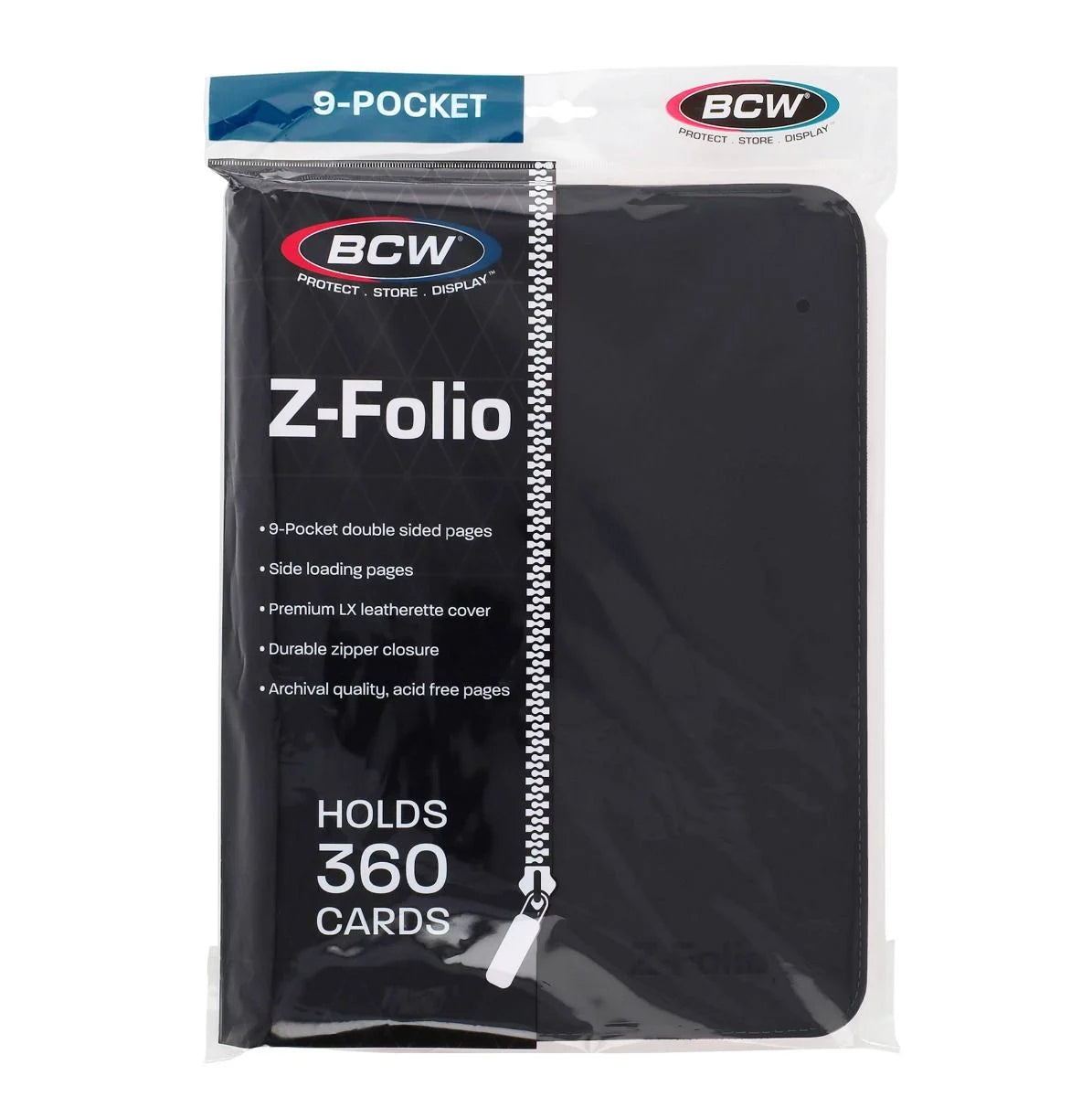 Z-Folio 9-Pocket Album 360 - Black (sleeved cards)