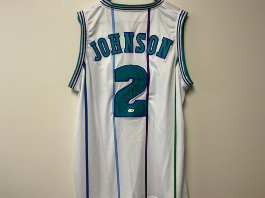 Carry Johnson Autographed Custom Jersey