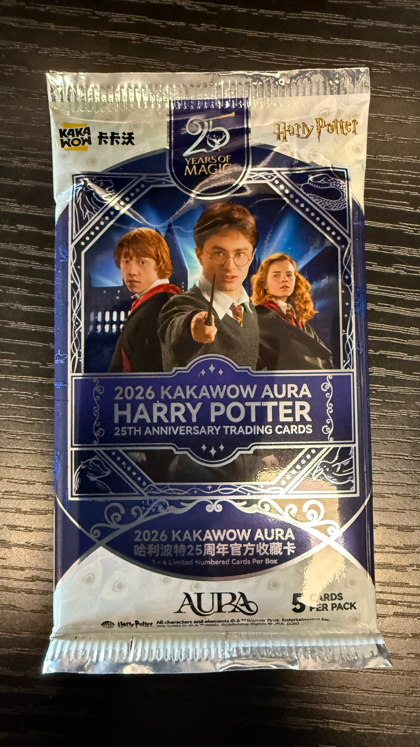 Kakawow 2026 Aura Harry Potter 25th Anniversary Hobby Pack