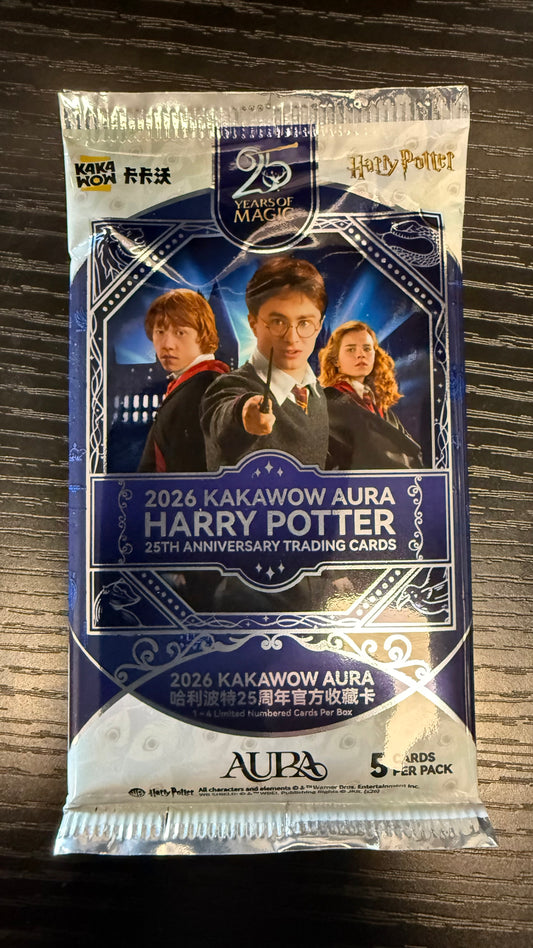 Kakawow 2026 Aura Harry Potter 25th Anniversary Hobby Pack