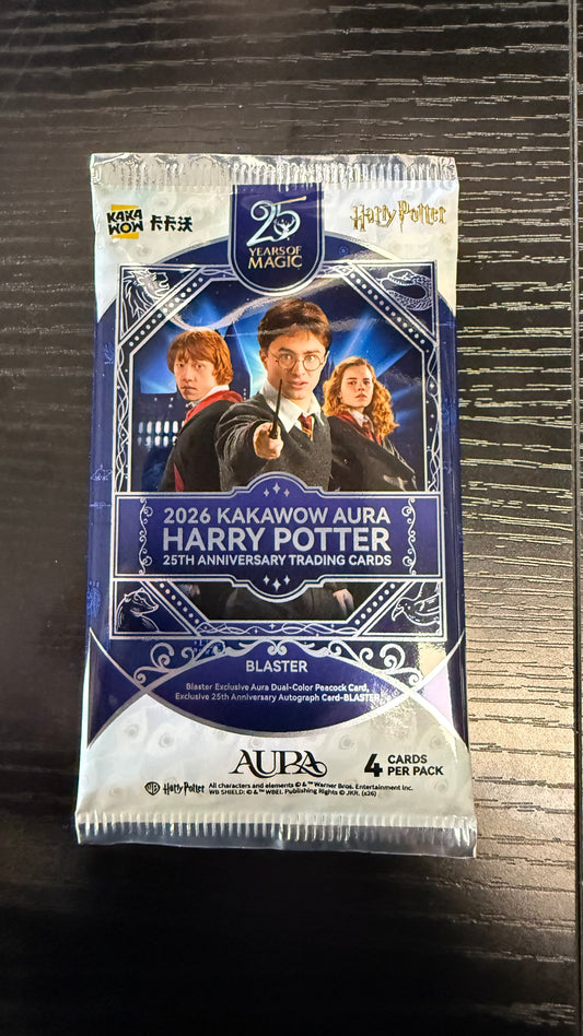 2026 Kakawow Aura Harry Potter 25th Anniversary Blaster Pack