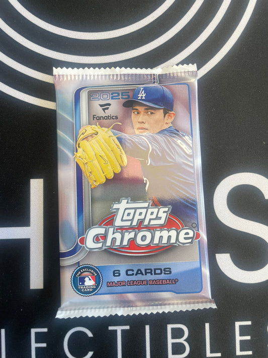 2025 Topps Chrome Baseball (Fanatics) Mega Box pack