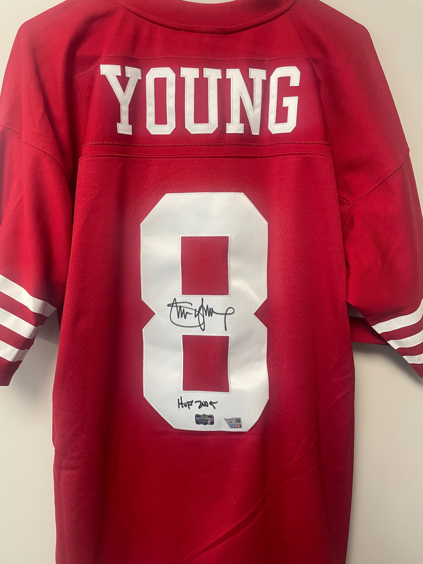Steve Young Autographed Authentic Jersey