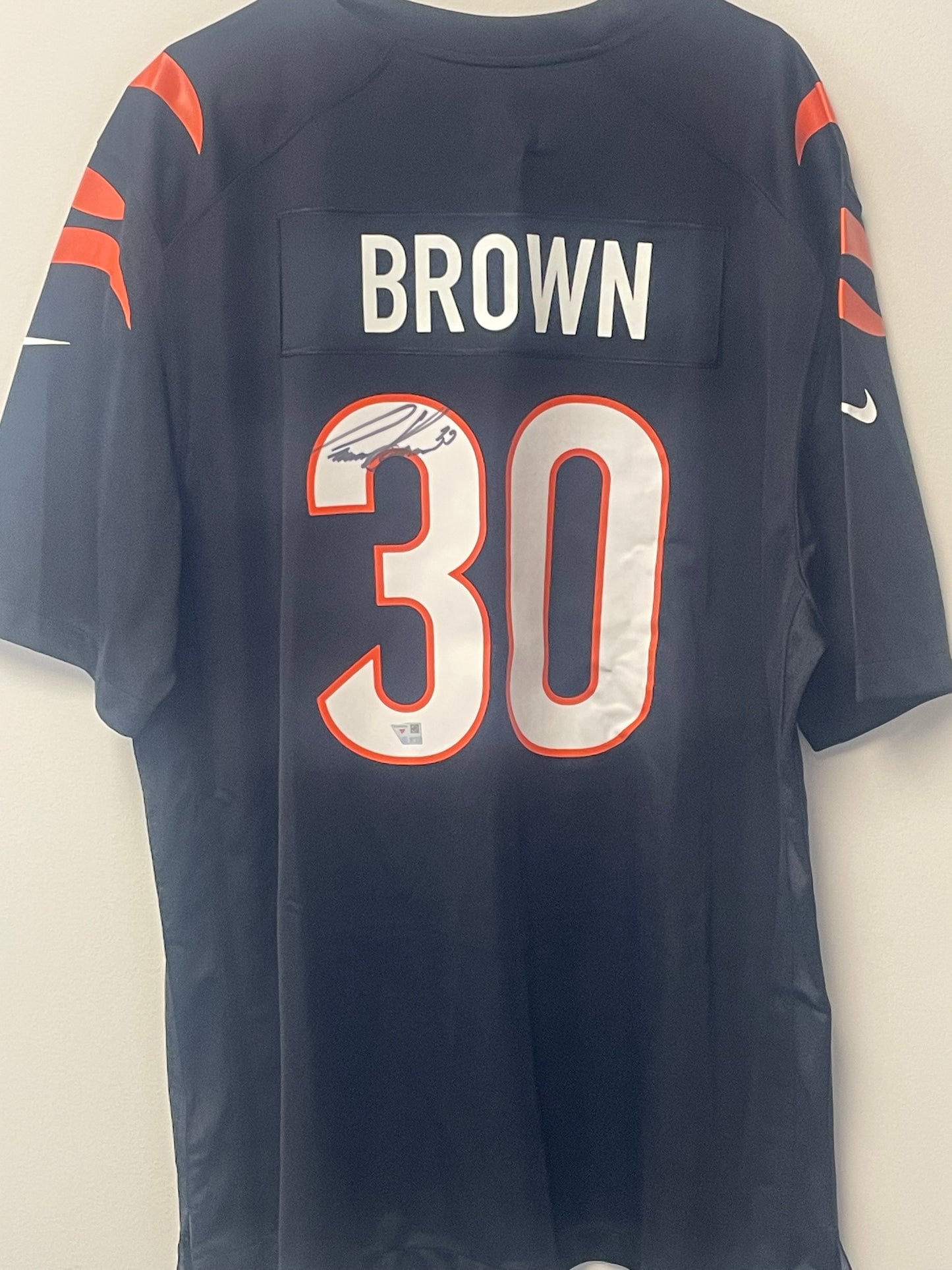 Chase Brown Autographed Authentic Jersey