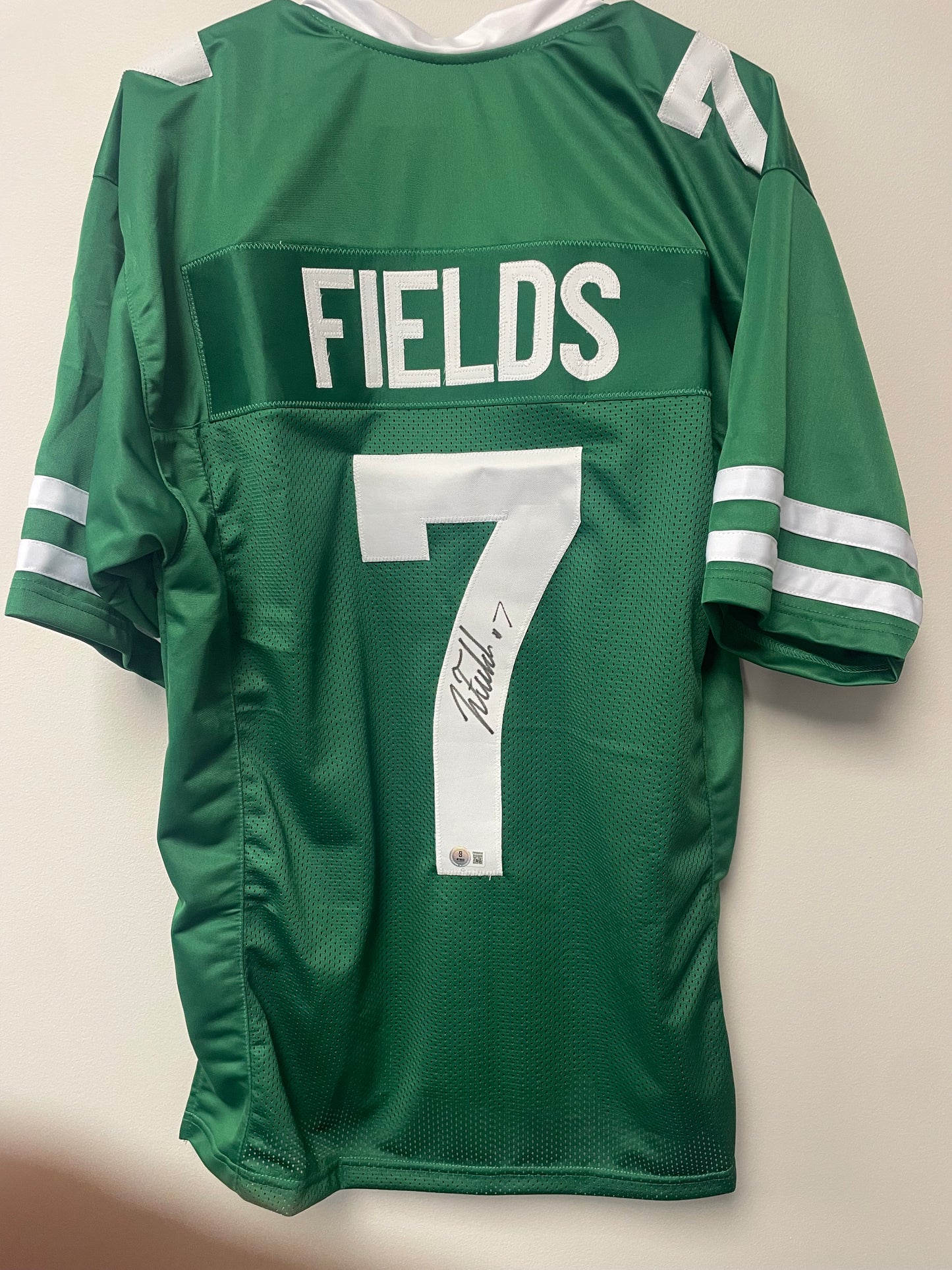 Justin Fields Autographed Custom Jersey