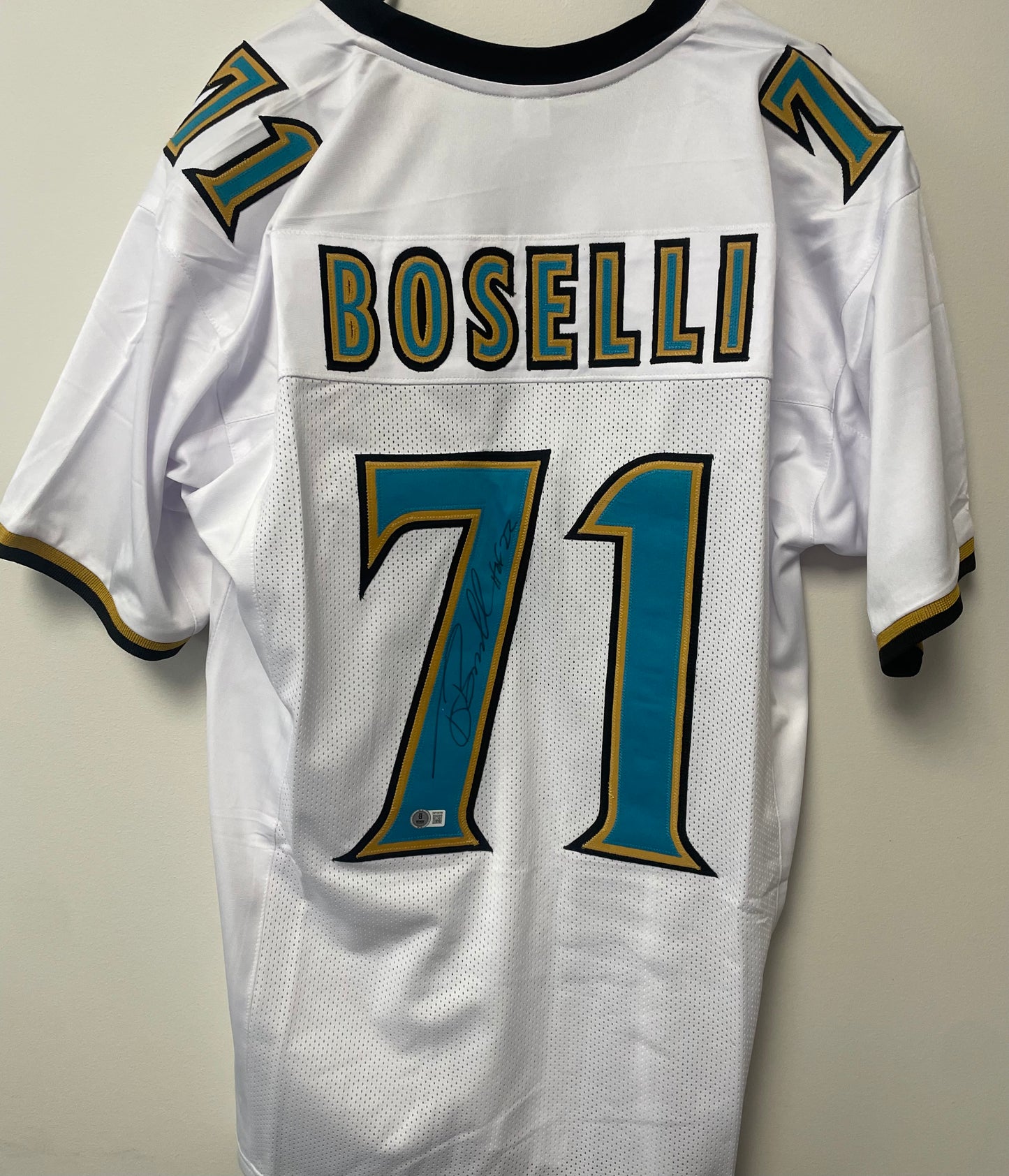Tony Boselli Autographed Custom Jersey