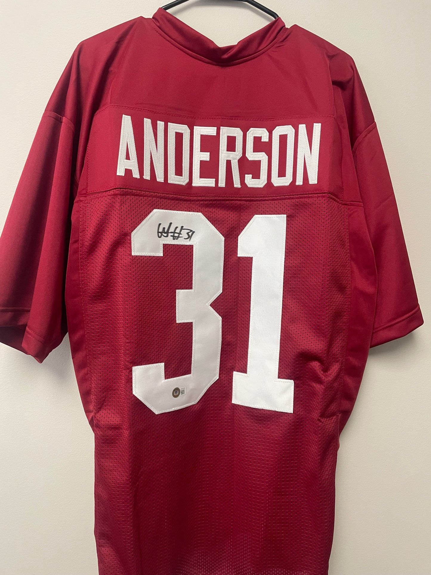Will Anderson Autographed Custom Jersey