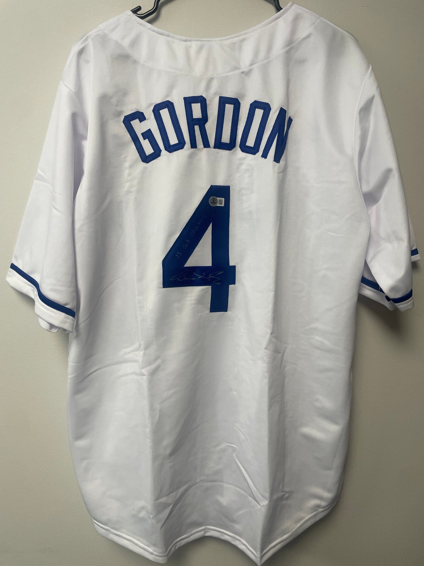 Alex Gordon Autographed Custom Jersey
