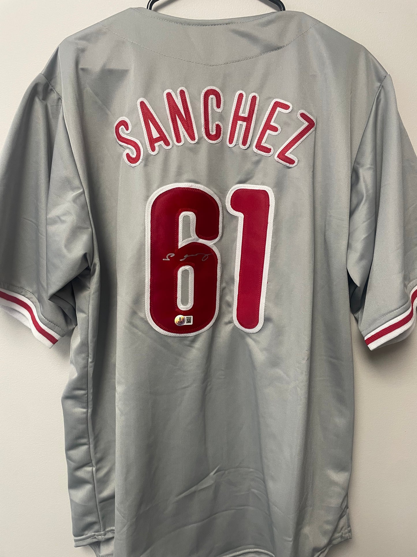 Christopher Sanchez Autographed Custom Jersey