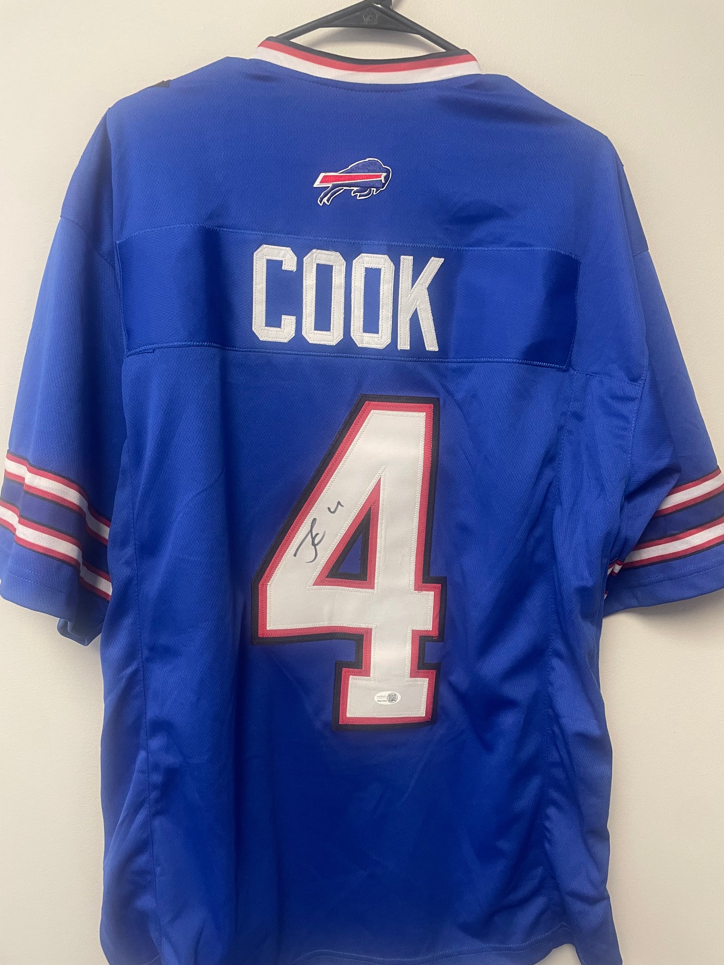 James Cook Autographed Custom Jersey