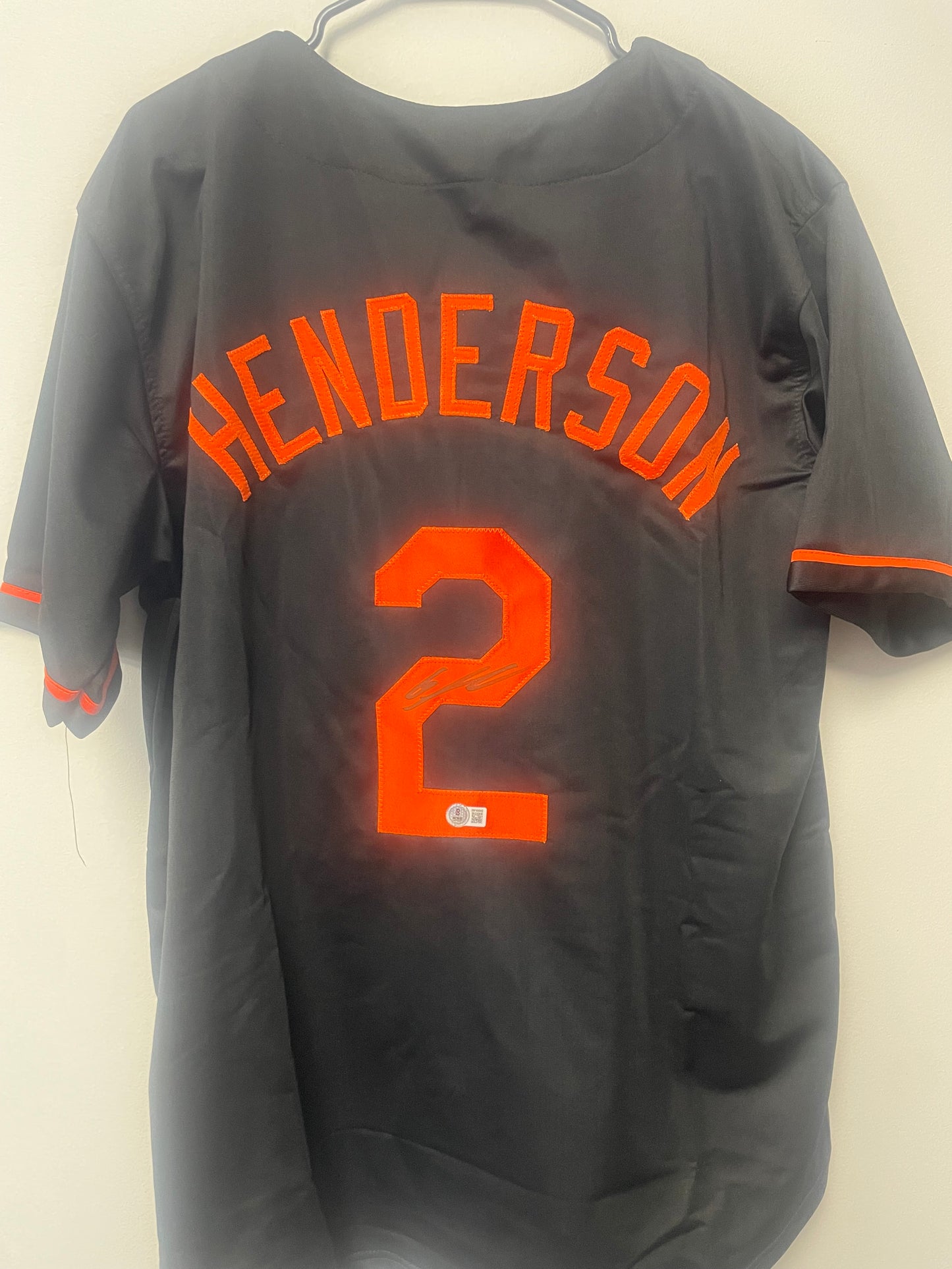 Gunner Henderson Autographed Custom Jersey