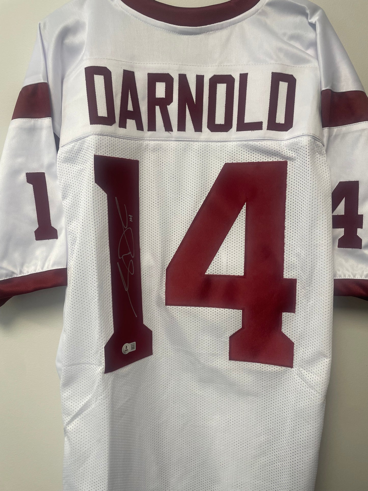 Sam Darnold Autographed Custom Jersey