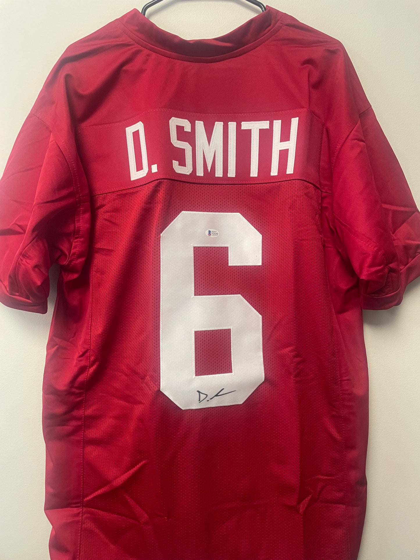 Devonta Smith Autographed Custom Jersey