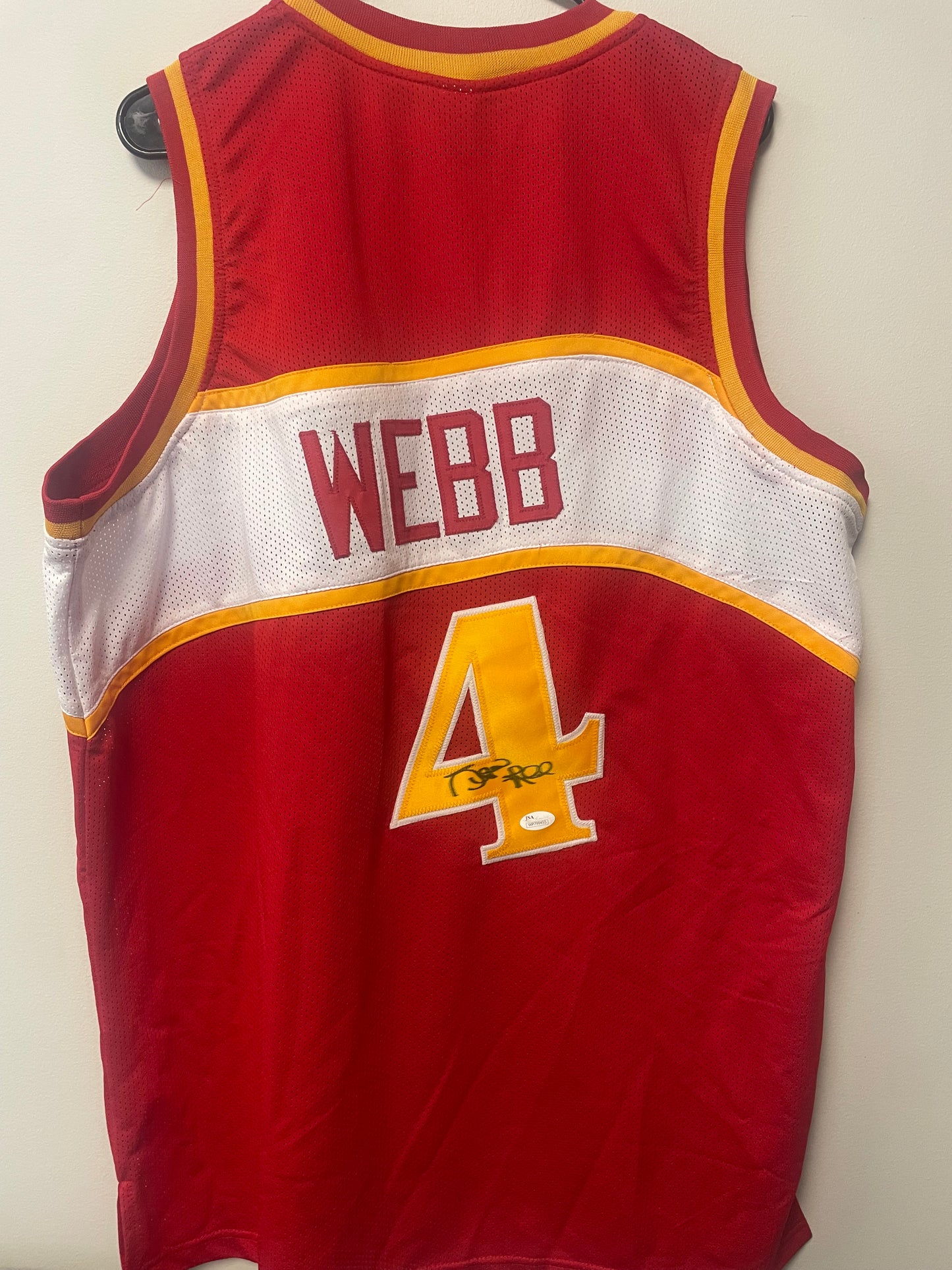 Spud Webb Autographed Custom Jersey