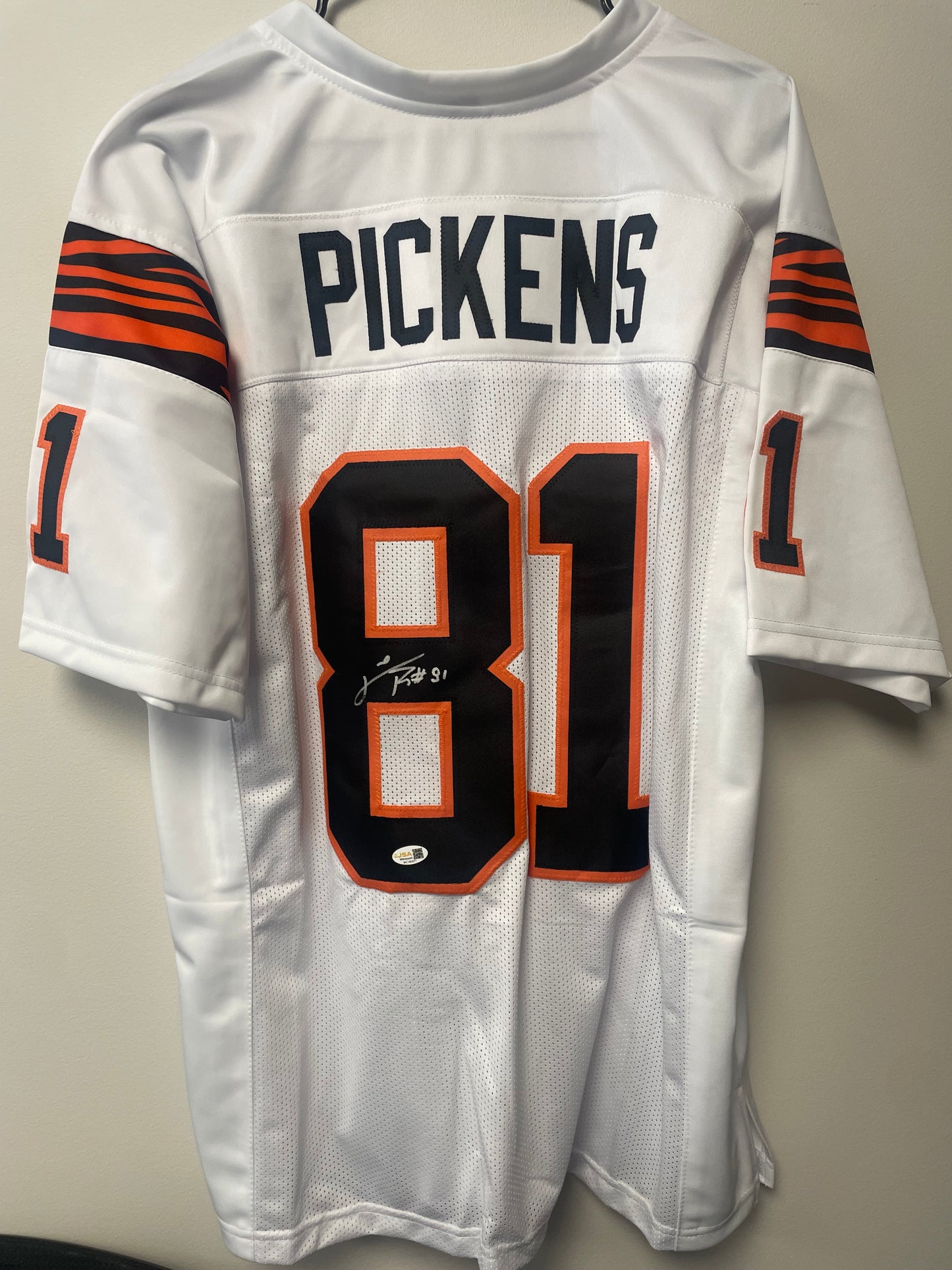 Carl Pickens Autographed Custom Jersey