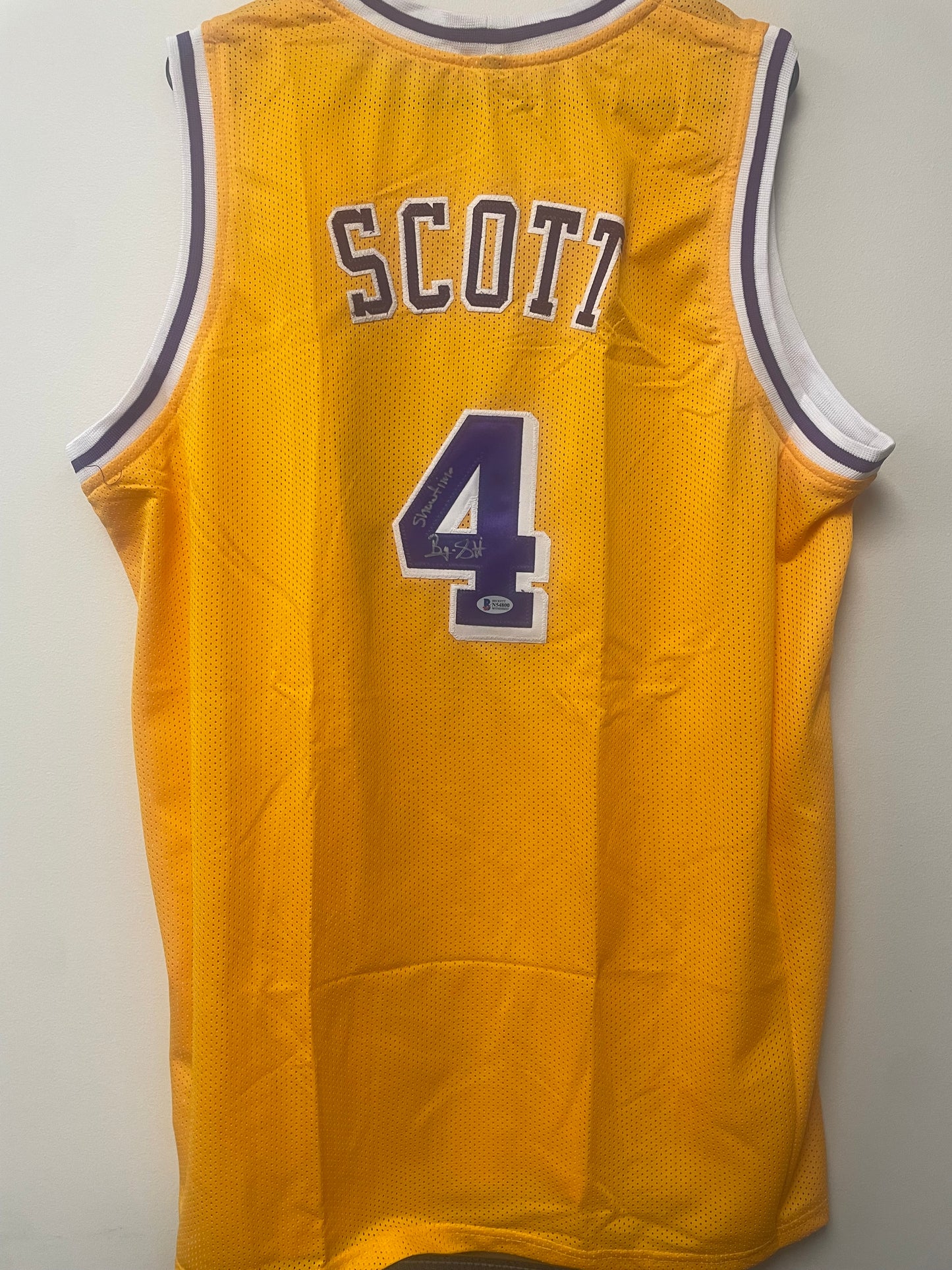 Byron Scott Autographed Custom Jersey
