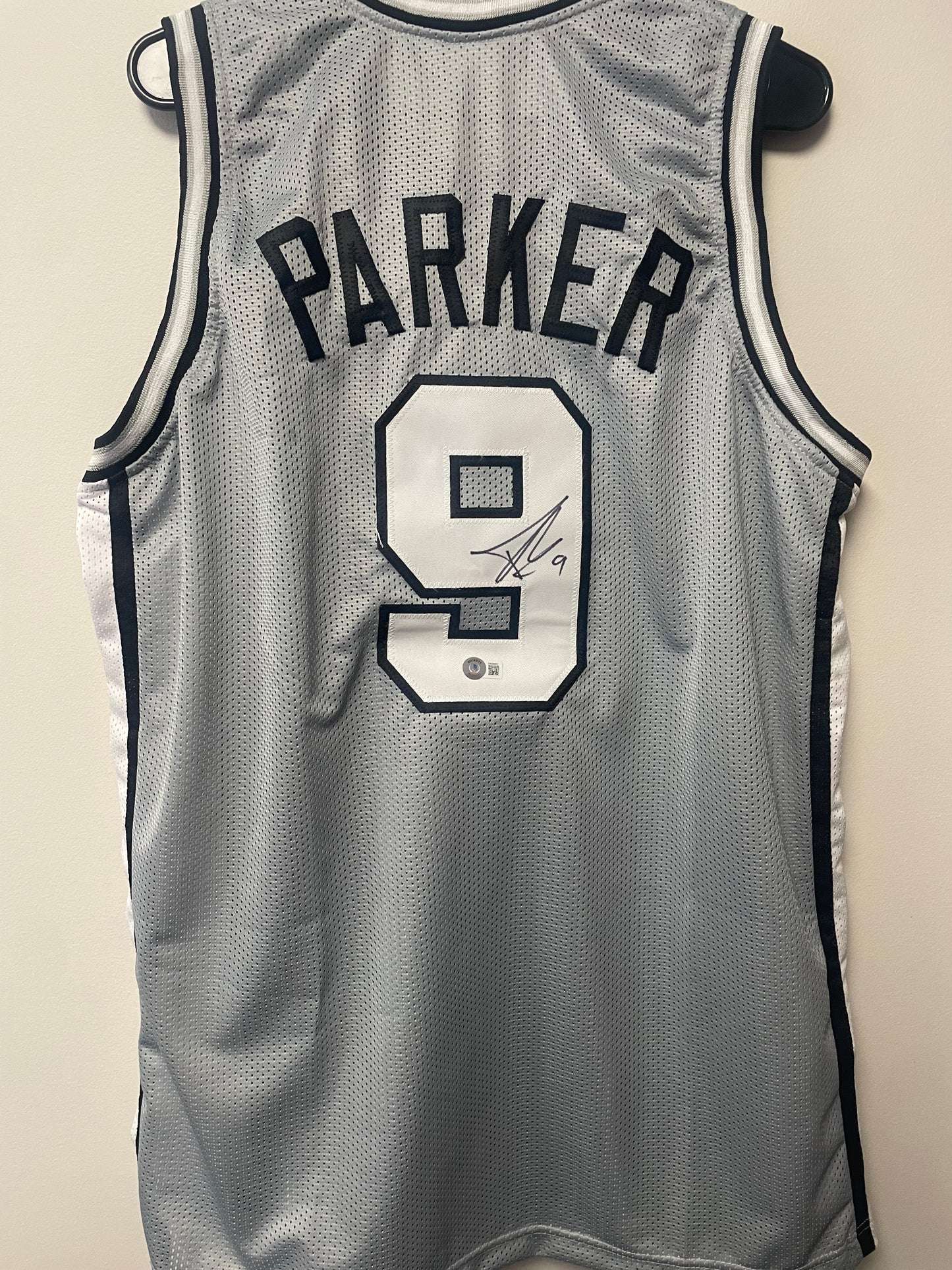 Tony Parker Autographed Custom Jersey