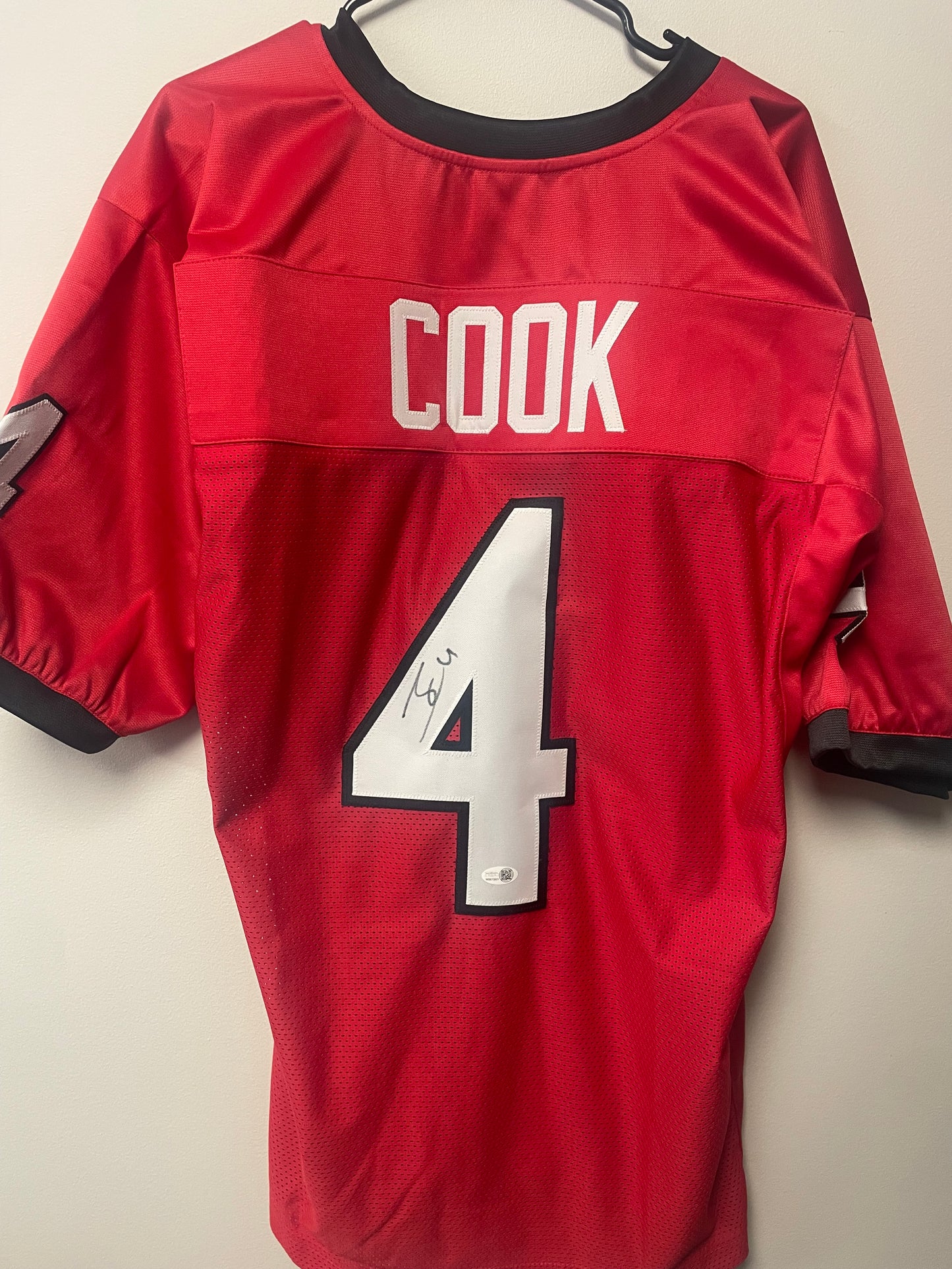 James Cook Autographed Custom Jersey