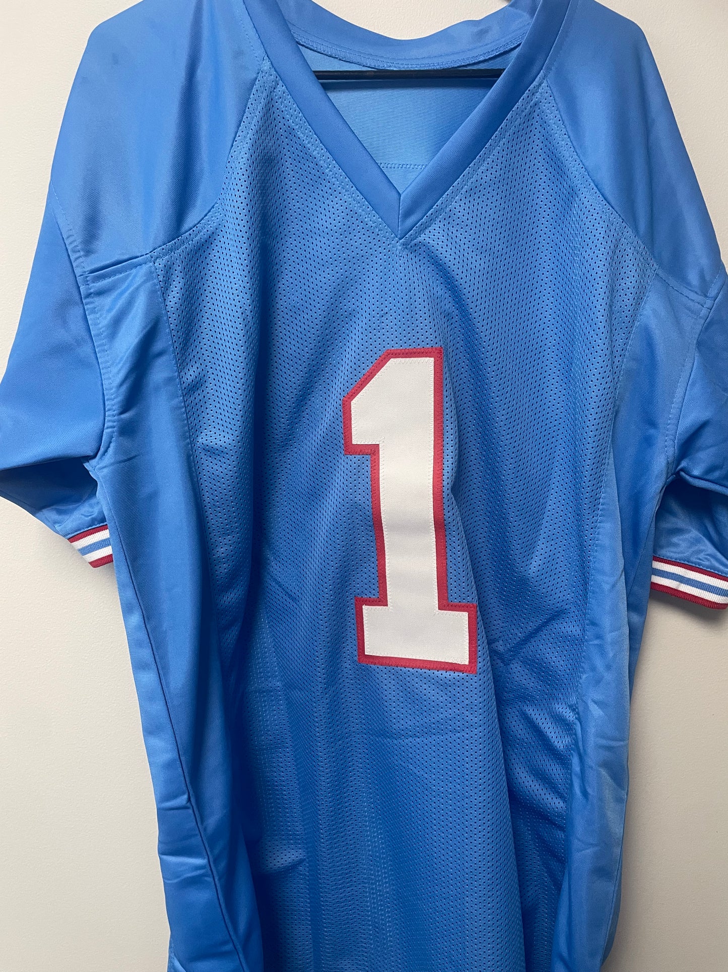Warren Moon Autographed Custom Jersey